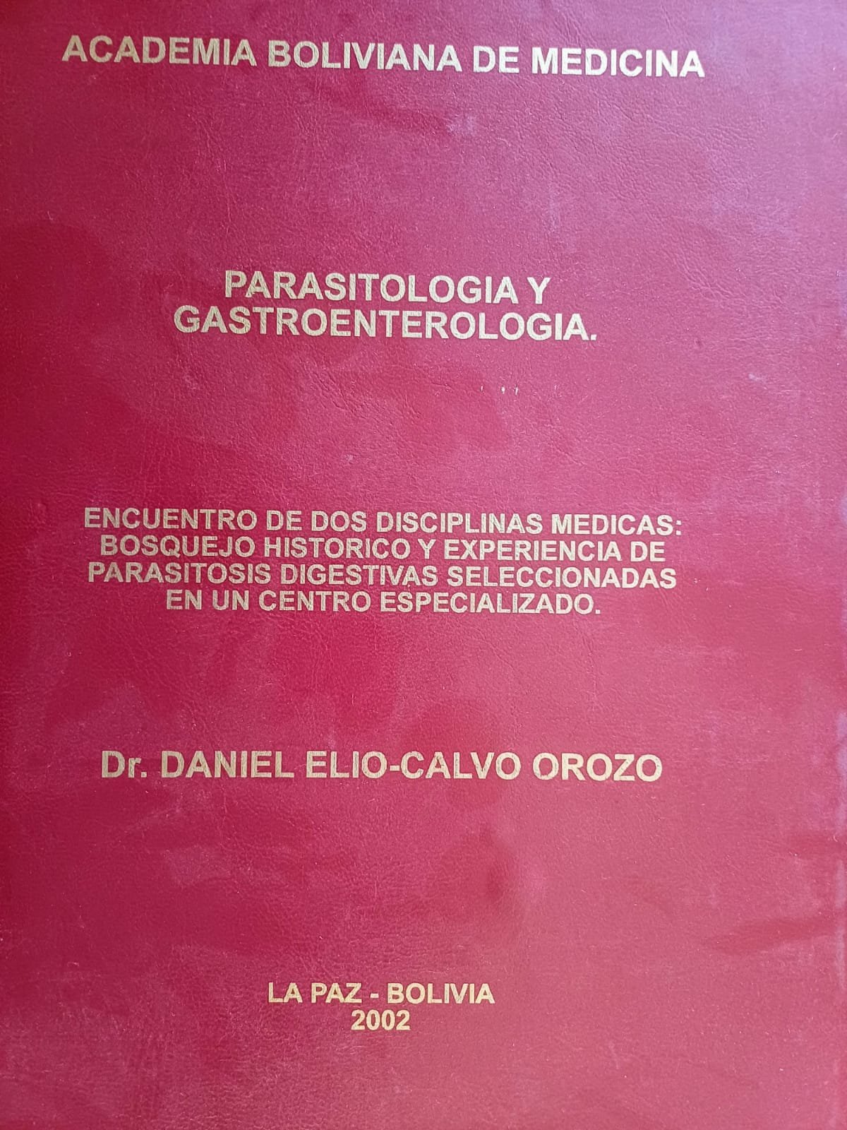 Portada de Parasitologia y gastroenterologia